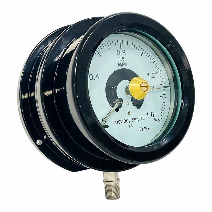 160mm Black Explosion-Proof Electric Contact Pressure_Gauge price